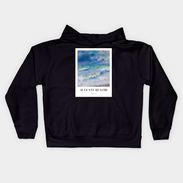 Seascape by Renoir - Poster Kids Hoodie by MurellosArt